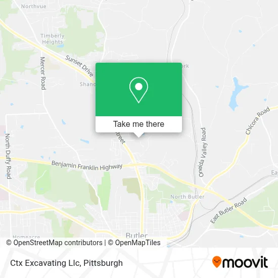 Ctx Excavating Llc map
