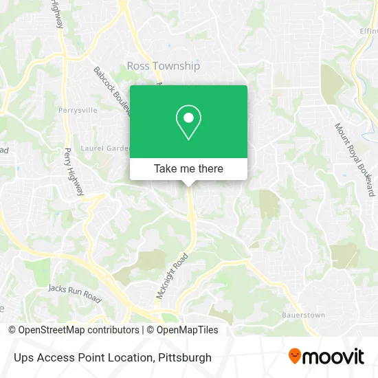 Ups Access Point Location map