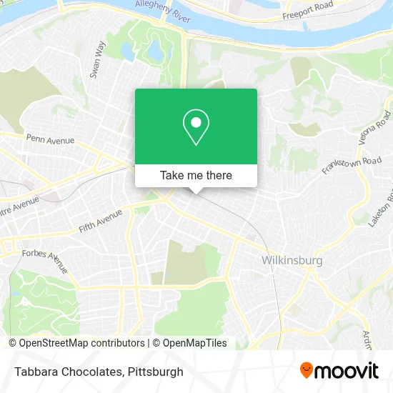 Tabbara Chocolates map