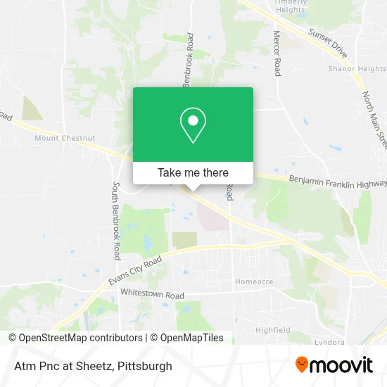 Atm Pnc at Sheetz map