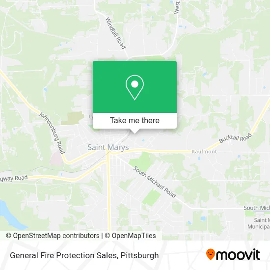 General Fire Protection Sales map