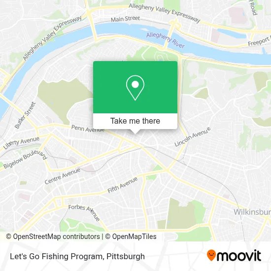 Let's Go Fishing Program map