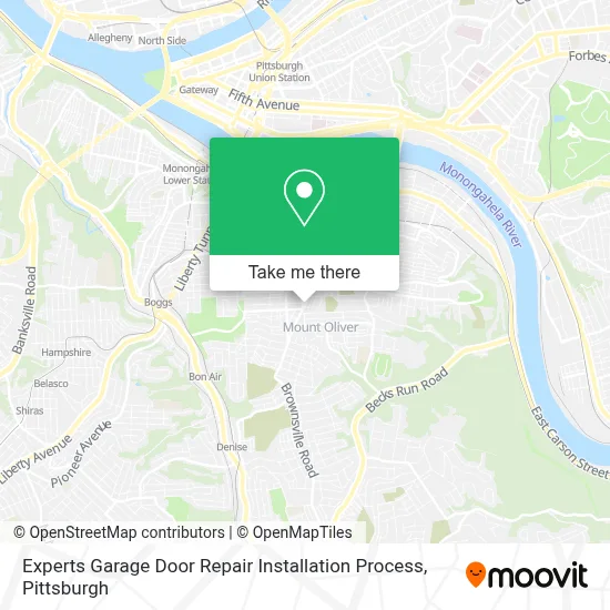 Experts Garage Door Repair Installation Process map