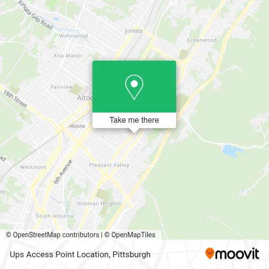 Ups Access Point Location map