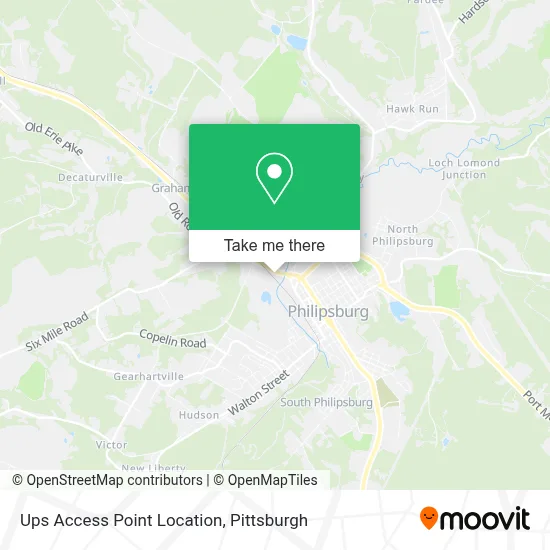 Ups Access Point Location map
