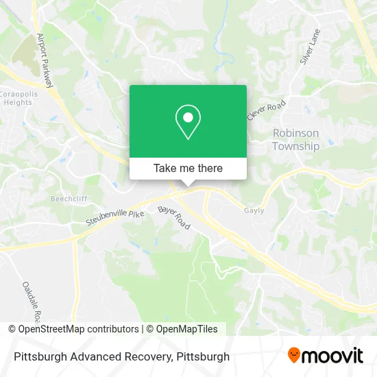 Pittsburgh Advanced Recovery map