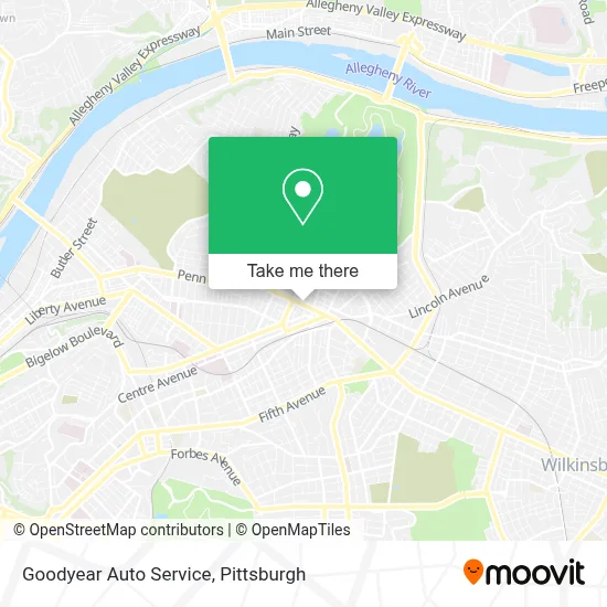 Goodyear Auto Service map