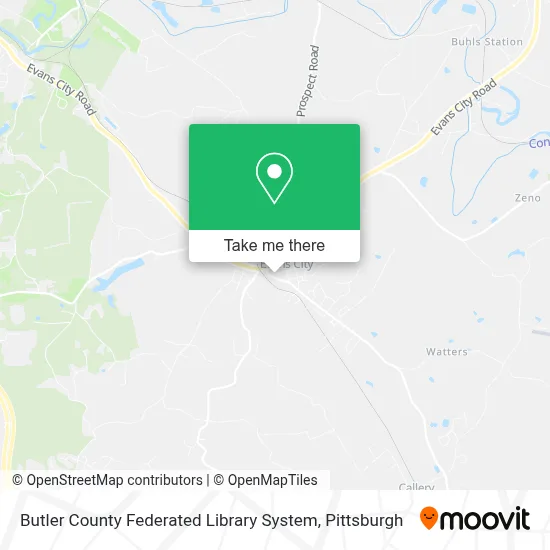 Butler County Federated Library System map