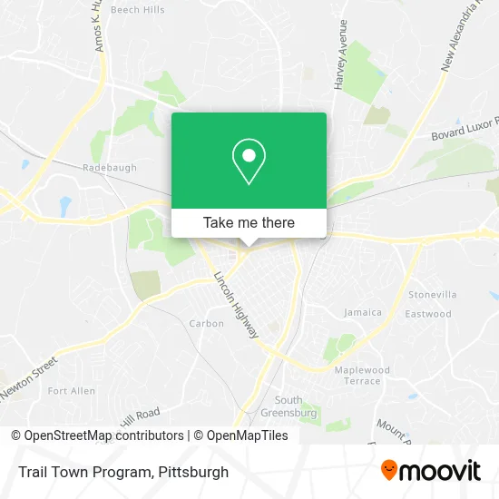 Trail Town Program map