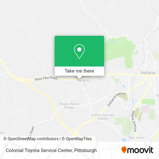 Colonial Toyota Service Center map