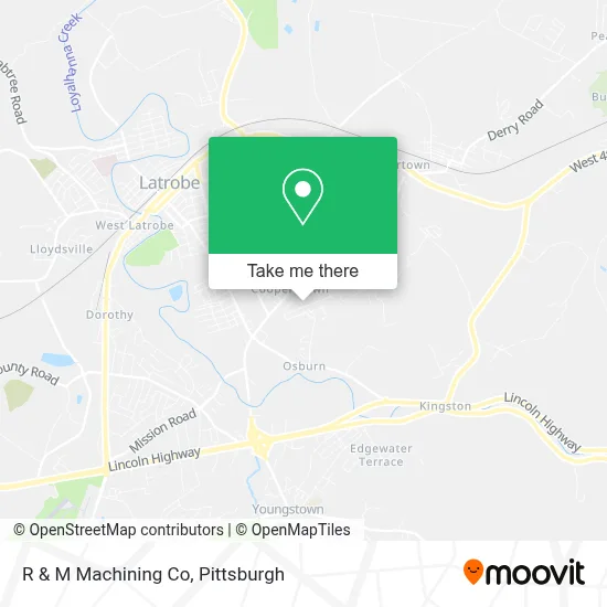 R & M Machining Co map