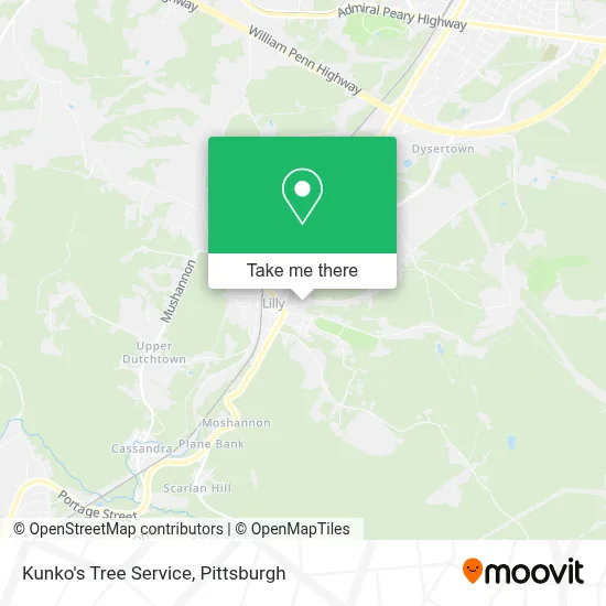 Kunko's Tree Service map