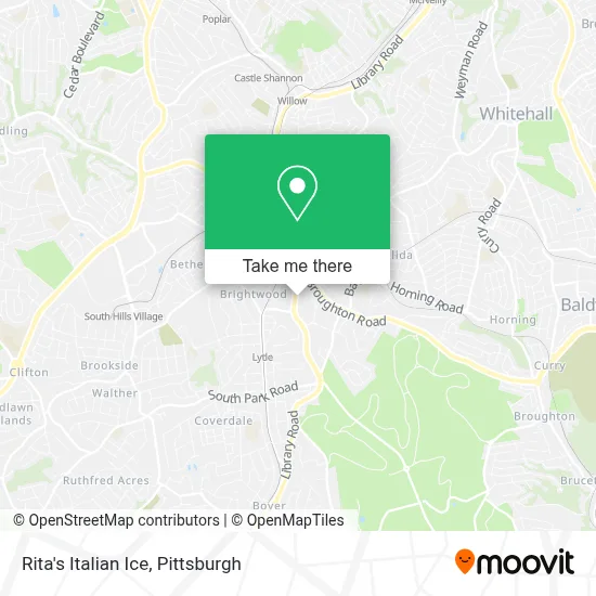 Rita's Italian Ice map