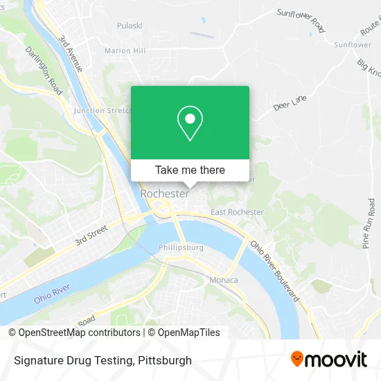 Signature Drug Testing map