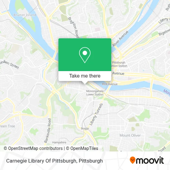 Carnegie Library Of Pittsburgh map