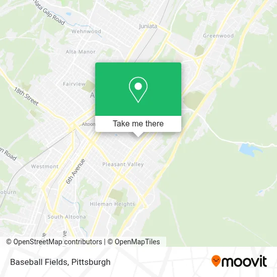 Baseball Fields map