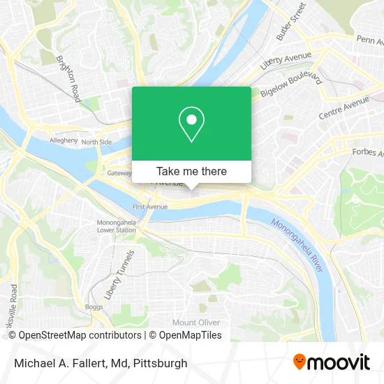 Michael A. Fallert, Md map