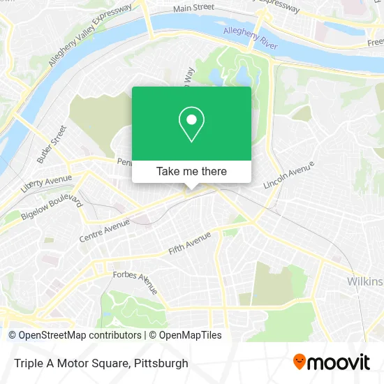 Triple A Motor Square map