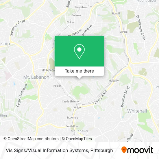 Vis Signs / Visual Information Systems map