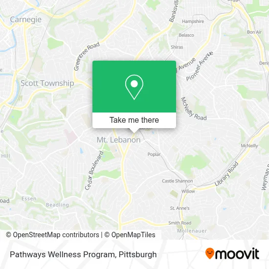 Pathways Wellness Program map