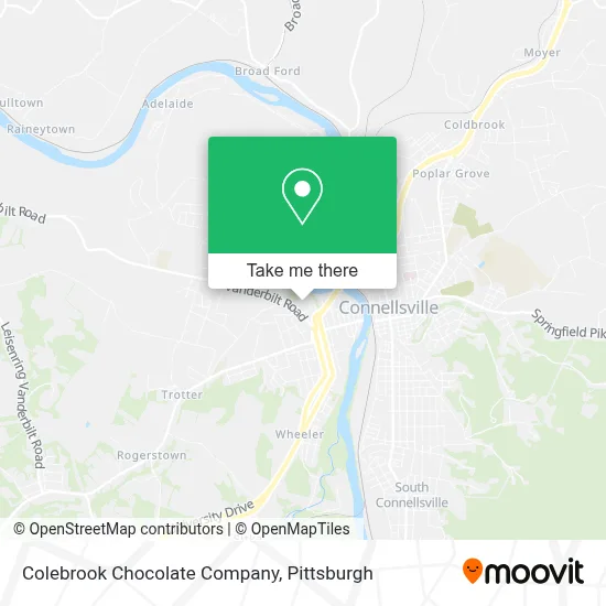Colebrook Chocolate Company map
