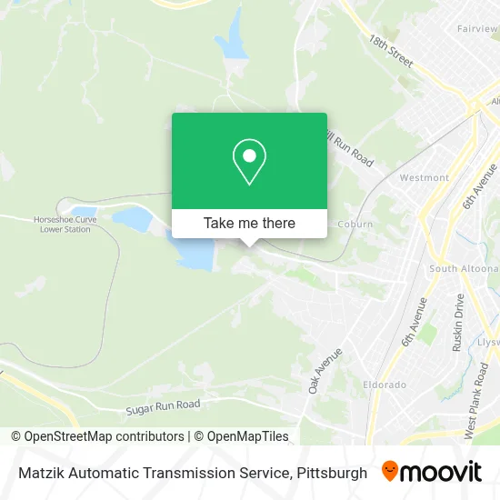 Matzik Automatic Transmission Service map
