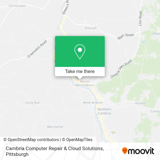 Cambria Computer Repair & Cloud Solutions map