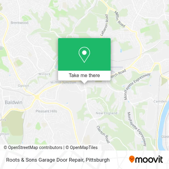 Roots & Sons Garage Door Repair map