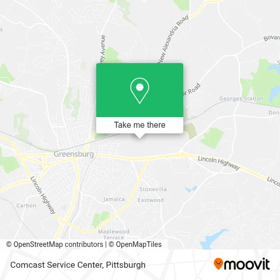 Comcast Service Center map