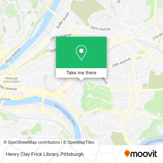 Henry Clay Frick Library map