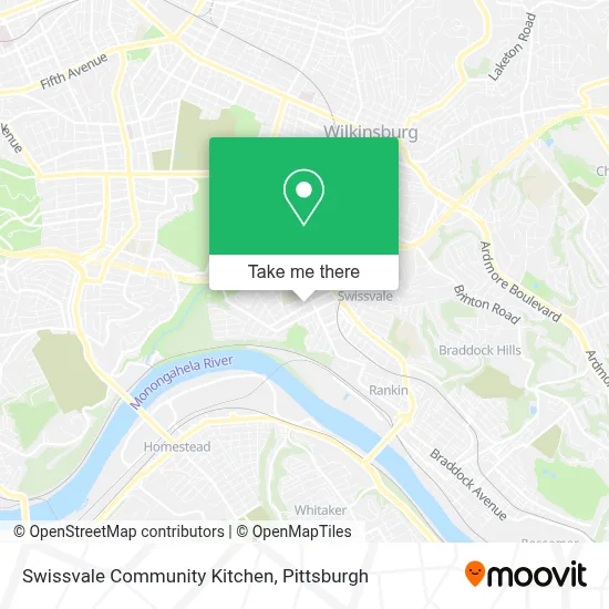 Swissvale Community Kitchen map