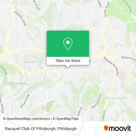 Racquet Club Of Pittsburgh map