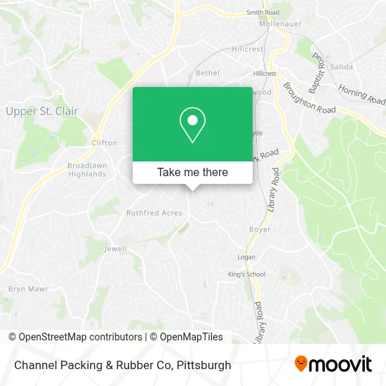 Channel Packing & Rubber Co map
