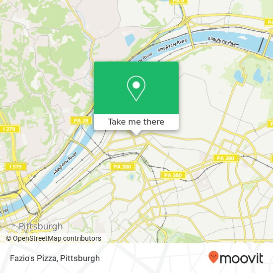 Mapa de Fazio's Pizza