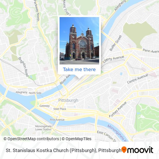St. Stanislaus Kostka Church (Pittsburgh) map