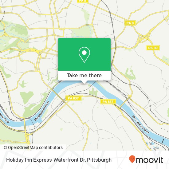 Mapa de Holiday Inn Express-Waterfront Dr