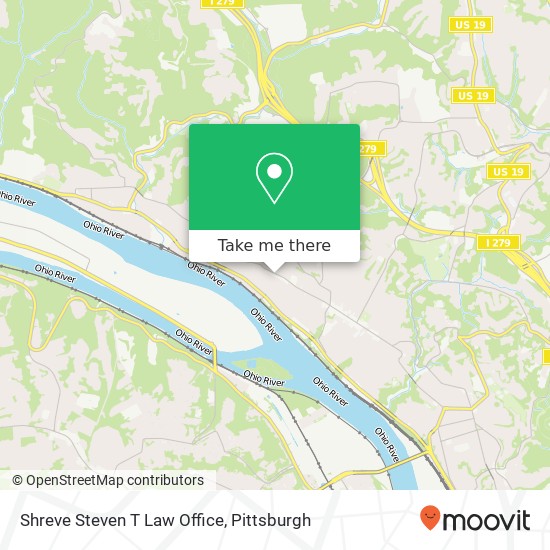 Shreve Steven T Law Office map