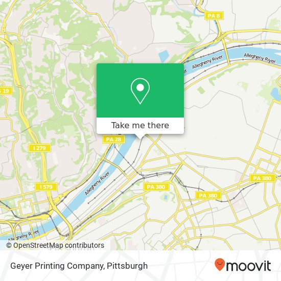 Mapa de Geyer Printing Company