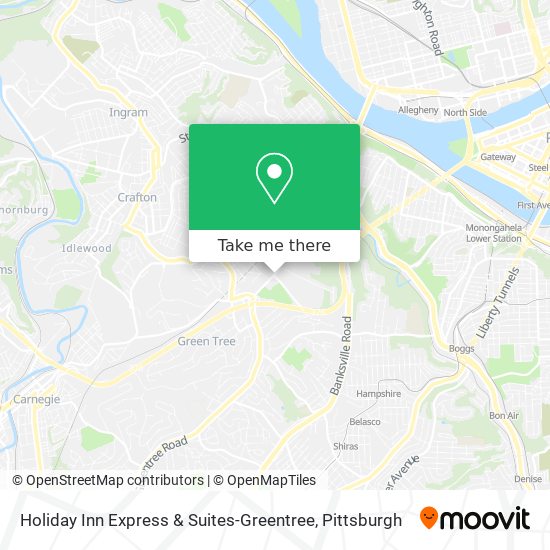 Holiday Inn Express & Suites-Greentree map