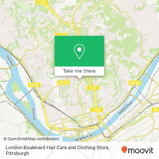 London Boulevard Hair Care and Clothing Store map