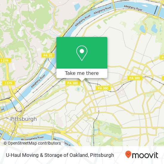 Mapa de U-Haul Moving & Storage of Oakland