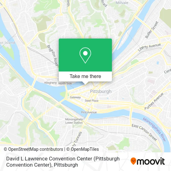 David L Lawrence Convention Center (Pittsburgh Convention Center) map