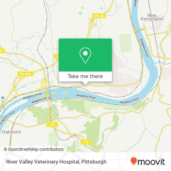 Mapa de River Valley Veterinary Hospital