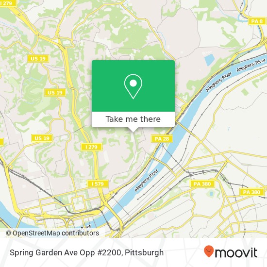 Mapa de Spring Garden Ave Opp #2200