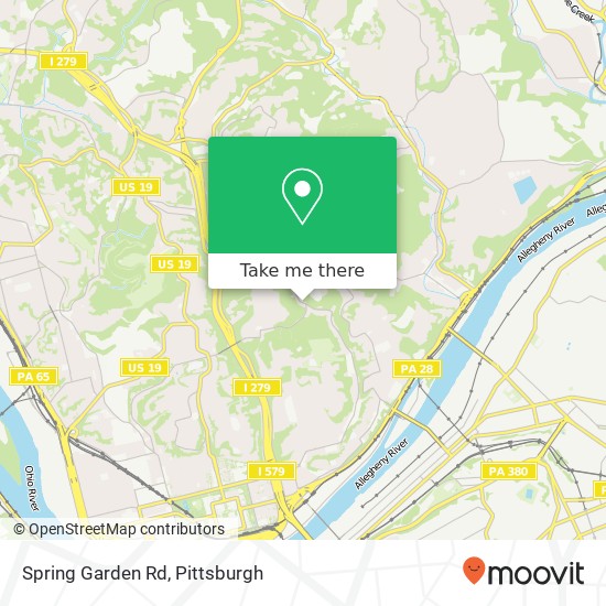 Mapa de Spring Garden Rd
