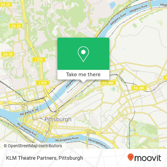 KLM Theatre Partners map