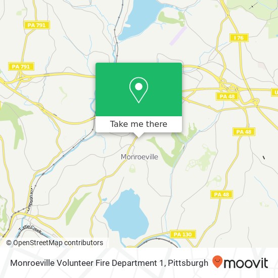 Monroeville Volunteer Fire Department 1 map