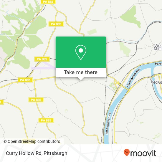 Mapa de Curry Hollow Rd