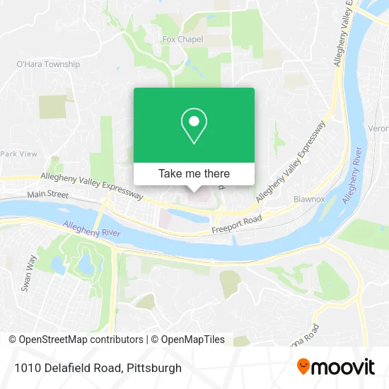 Mapa de 1010 Delafield Road