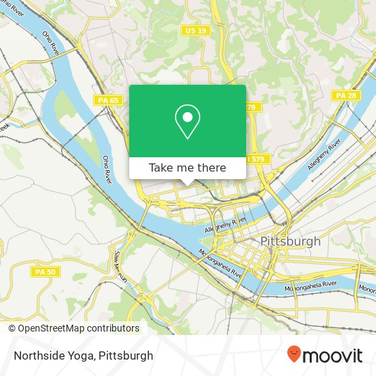 Northside Yoga map